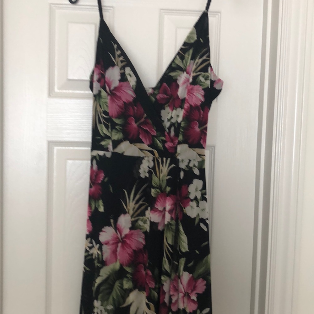 High-low spaghetti strap dress